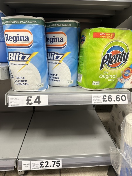 Why is kitchen roll so bloody expensive?