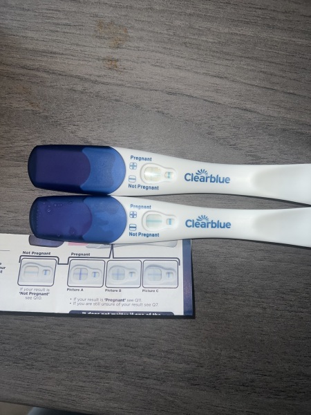 Clearblue pregancy test. Is this real positive or a evap lone