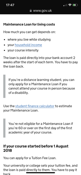 Do I need to look for work if doing a masters?