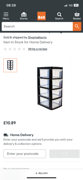 Baby clothes storage 