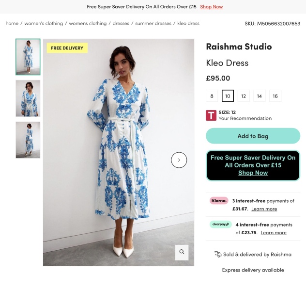 Opinion on this M&S dress