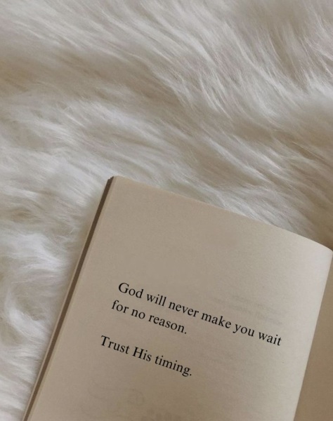 Trust the timing of things