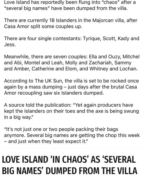 Love Island 2023 - Thread 3 - It's giving Awkward...!