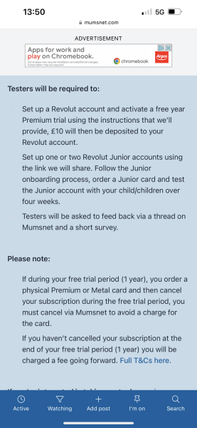 Sign up to test Revolut Junior -  £10 free credit for all testers plus a free year of Revolut Premium