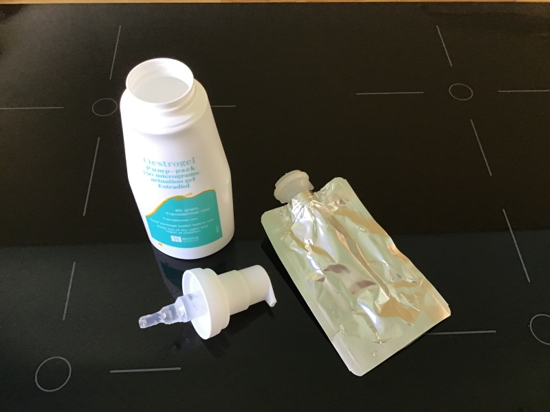 Oestrogel Pump Bottle Mechanism