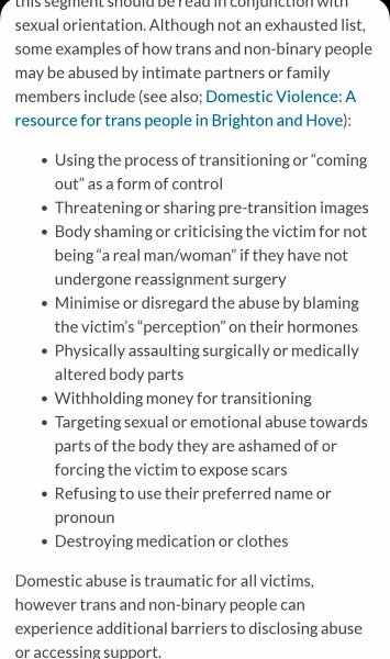 Domestic abuse according to the CPS includes...
