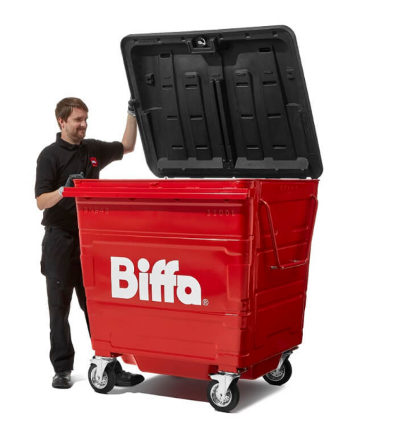 How far do public waste and dog poo bins need to be from house