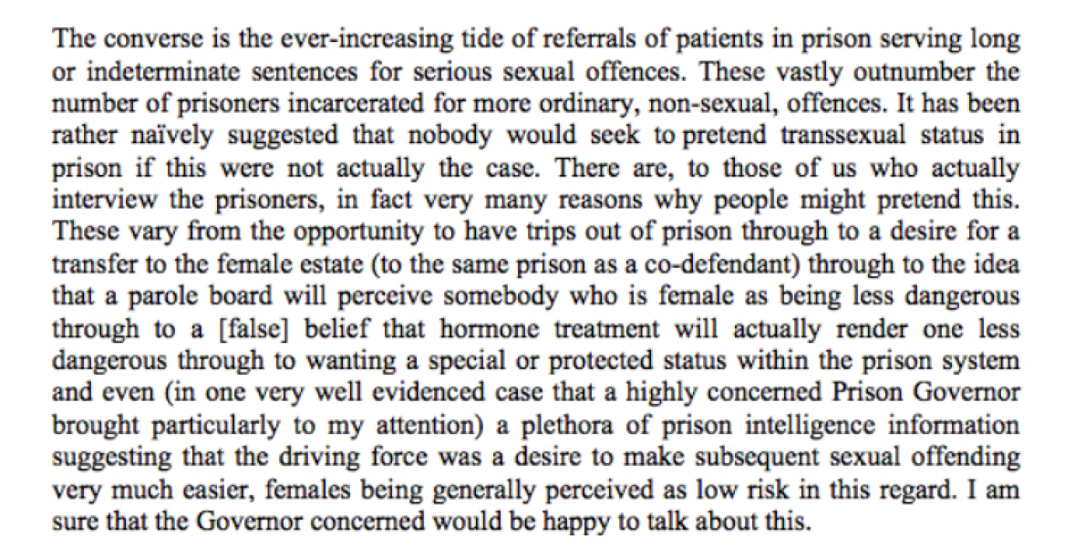 Male sex offenders ‘faking trans identities’ to move to women’s prisons