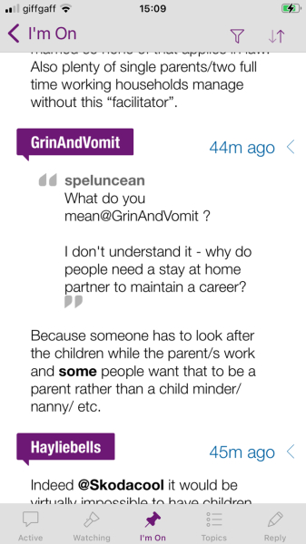 To not work full time?