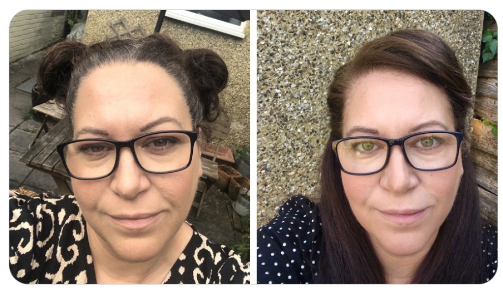 Three weeks in, before and after pics 