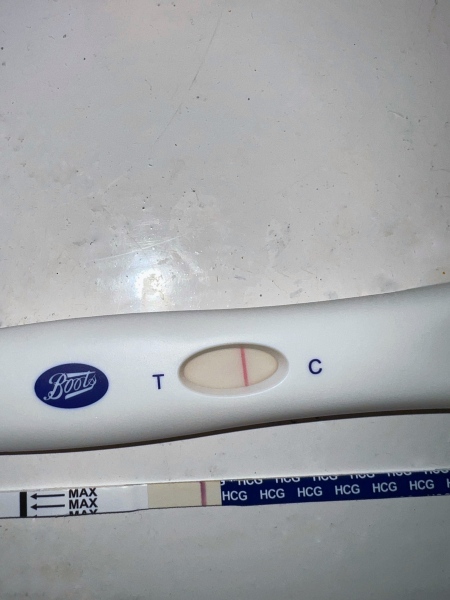 Thinner blue line, evap or faint positive?