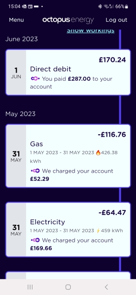 Boring energy bill question