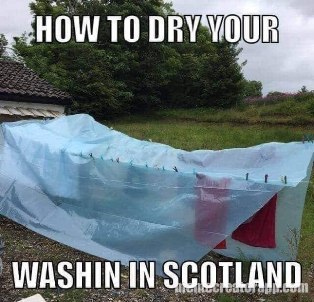 Boring Alert: Drying Laundry Outside in British Winter