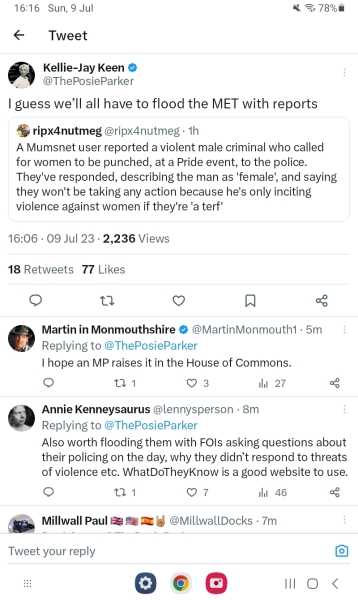 “If you see a TERF, punch them in the fucking face!” Speech at Trans Pride London 8 July 2023