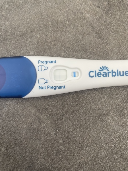 Clear blue test. Evap line or positive