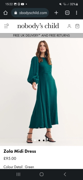 Elegant dress for wedding.