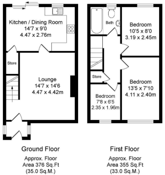 Parents sleeping in living room so child can have own room