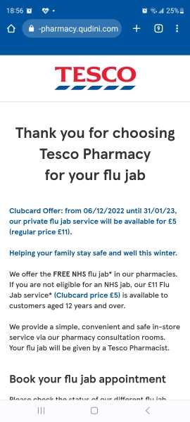 Boots charging £19.95 for a flu jab