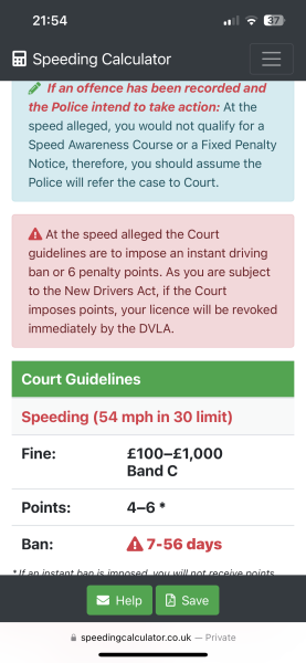 To worry DD25 could get a driving ban?