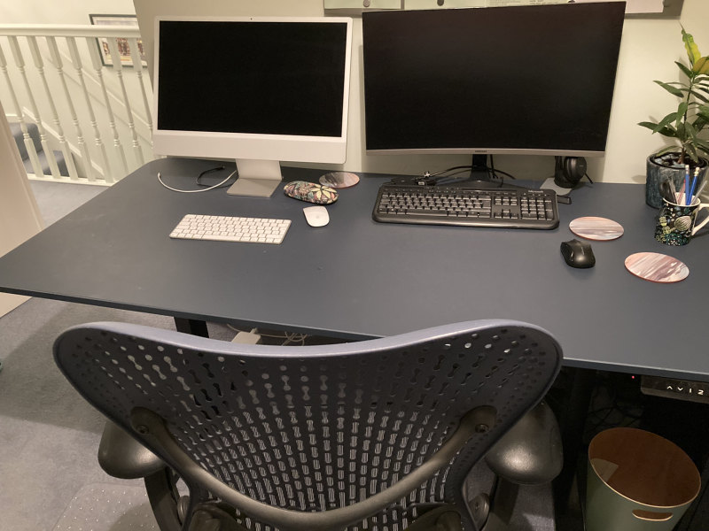 To insist my husband not buy this desk?