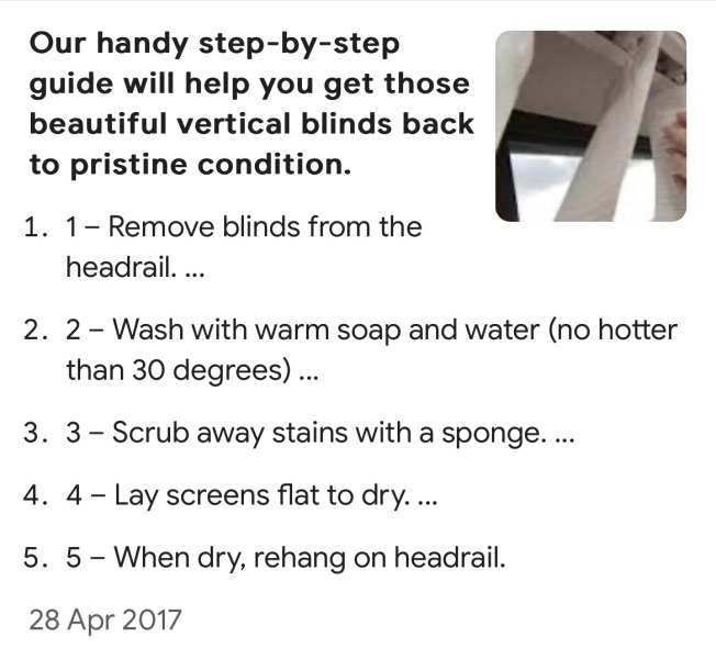 Can i clean vertical blinds with a hand held steamer?