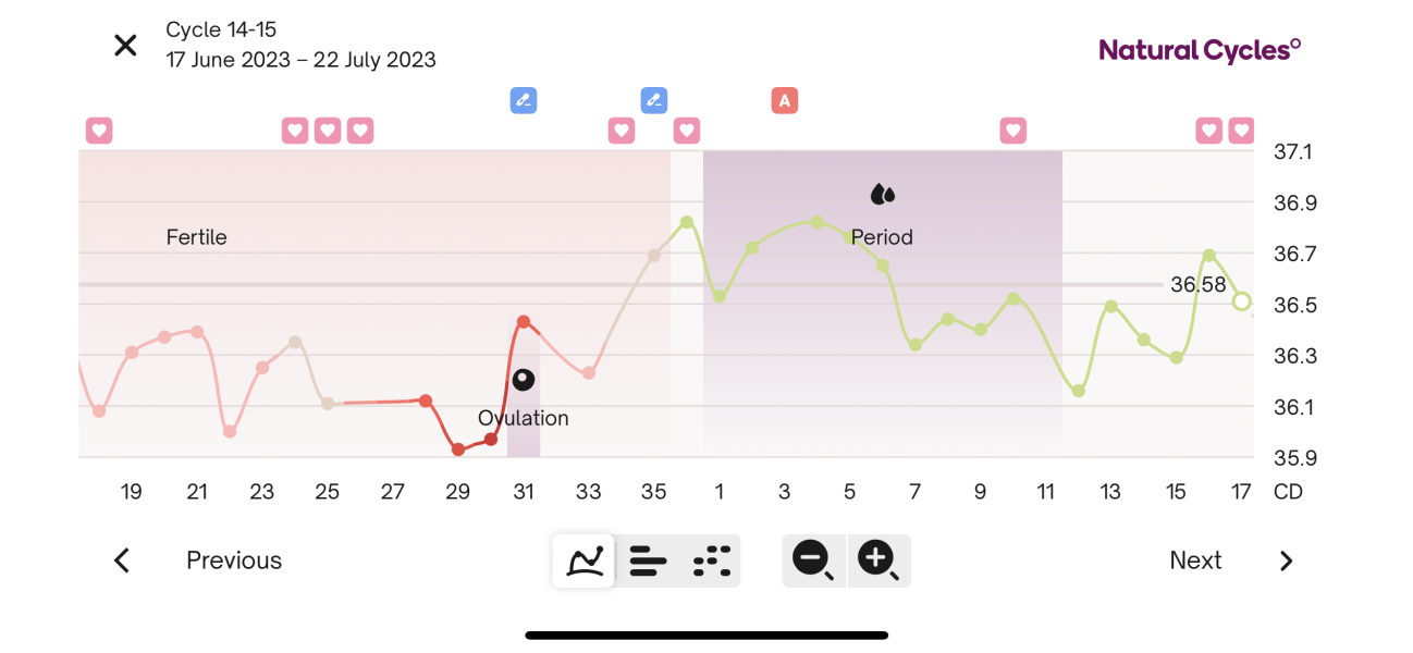 Can someone analyse my BBT chart