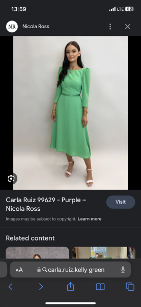 Elegant dress for wedding.