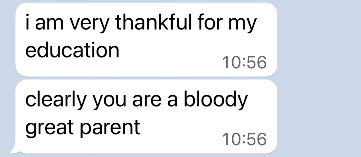 Tell me something nice your kids did.