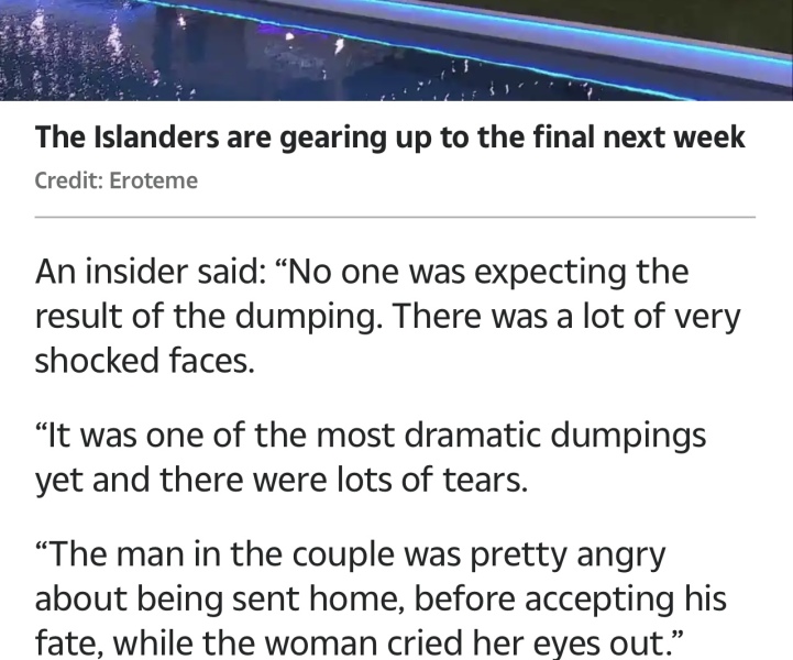 Love Island Thread 5: Roasted Crickets With a Side of Nobhead