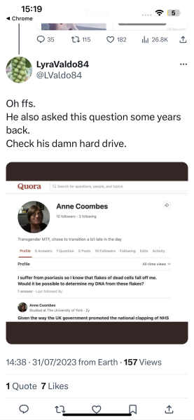 Entitled male refused access to female changing area (despite wearing skirt)