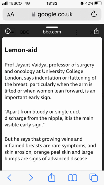 A question about ageing breasts