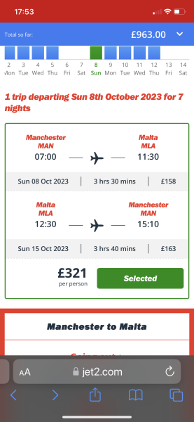 Cheap tkts to MALTA 7-14 Oct ???