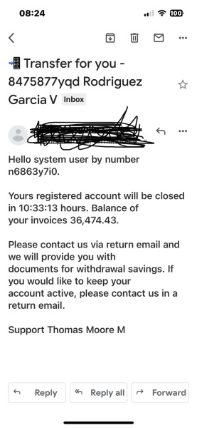 New type of spam emails coming through from randoms