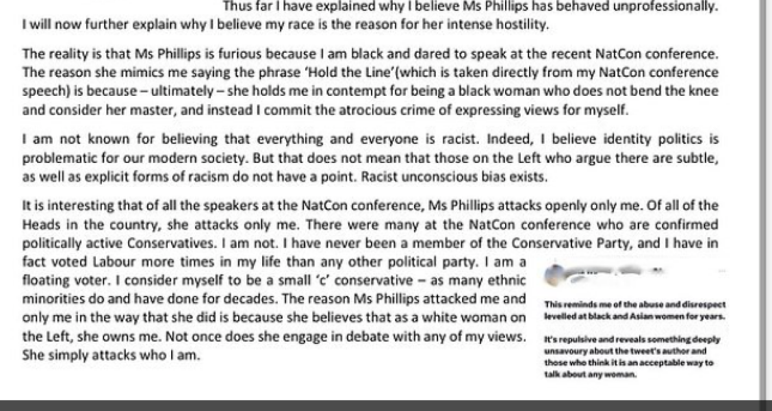 Is this the mother of all calling out - Katherine Birbalsingh