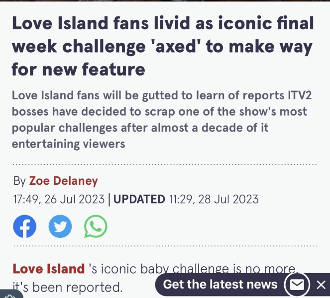Love Island Thread 5: Roasted Crickets With a Side of Nobhead