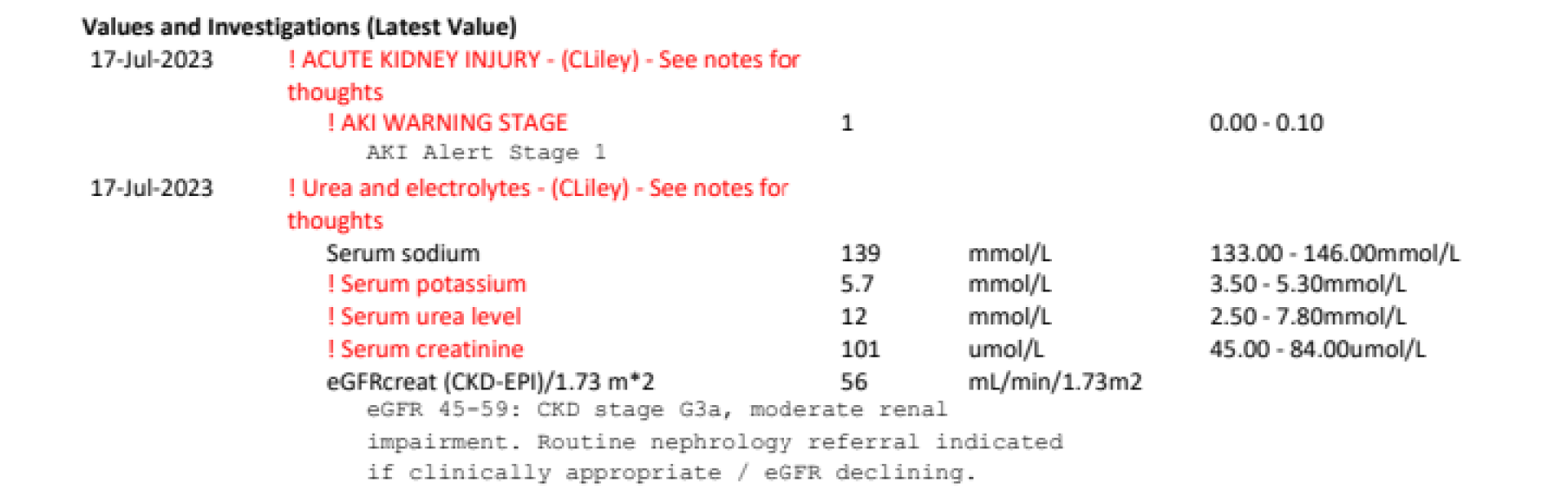 Can any medical people explain this to me please? Really important and much appreciated.