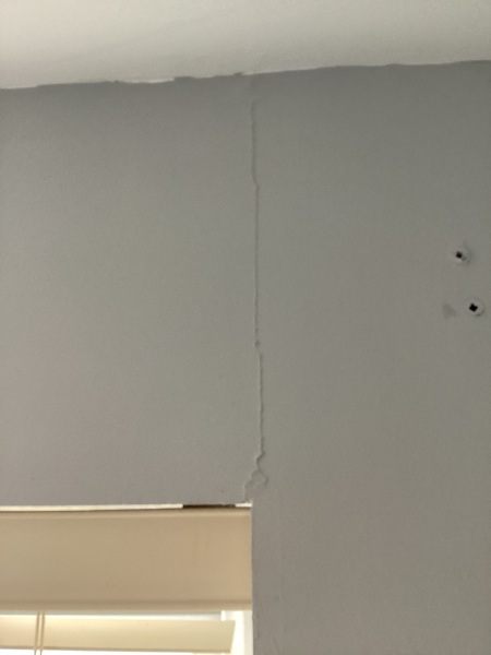Painting a wall, what to do with this crack