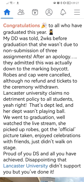 Which unis have not given degree classifications this year?