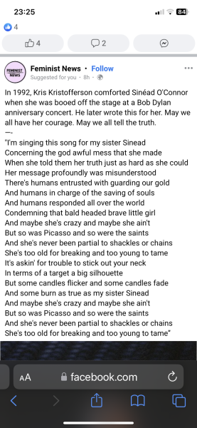 Singer Sinead O'Connor has died.
