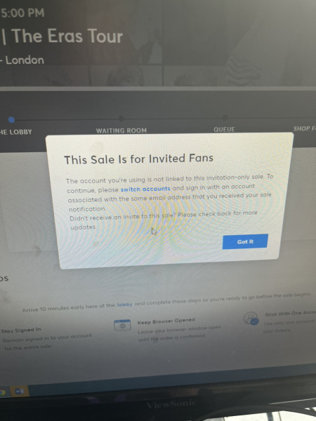 Taylor Swift Presale?