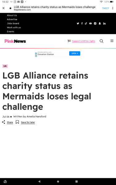 Judgement in Mermaids v Charity Commission tribunal expected in days