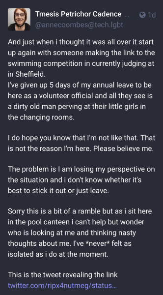 Entitled male refused access to female changing area (despite wearing skirt)