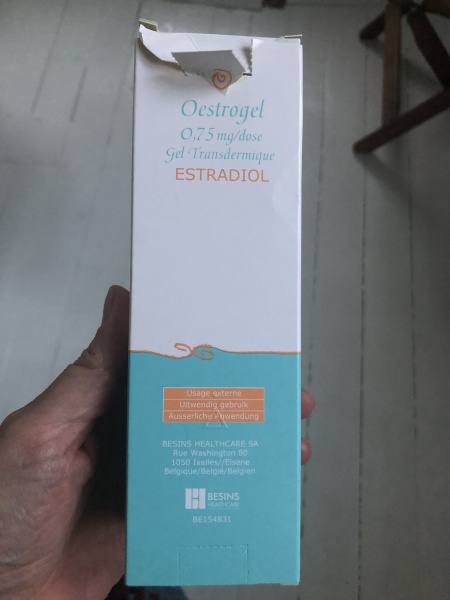 Oestrogel: new packaging (yet again)?