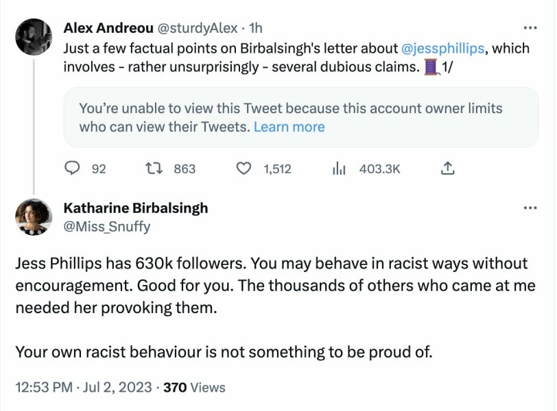 Is this the mother of all calling out - Katherine Birbalsingh