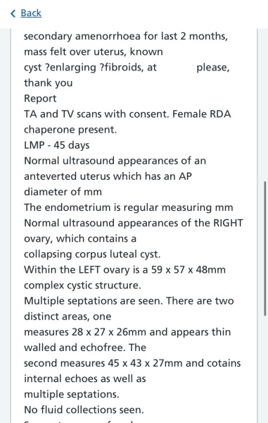 Freaking out urgent referral following scan help pls