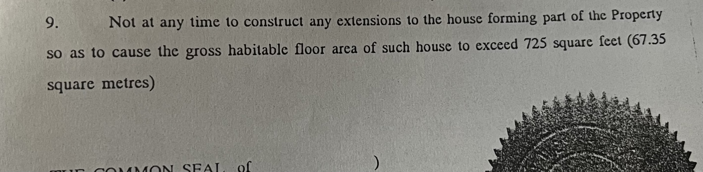 Extension/covenant 
