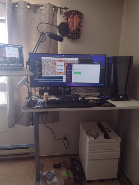 To insist my husband not buy this desk?