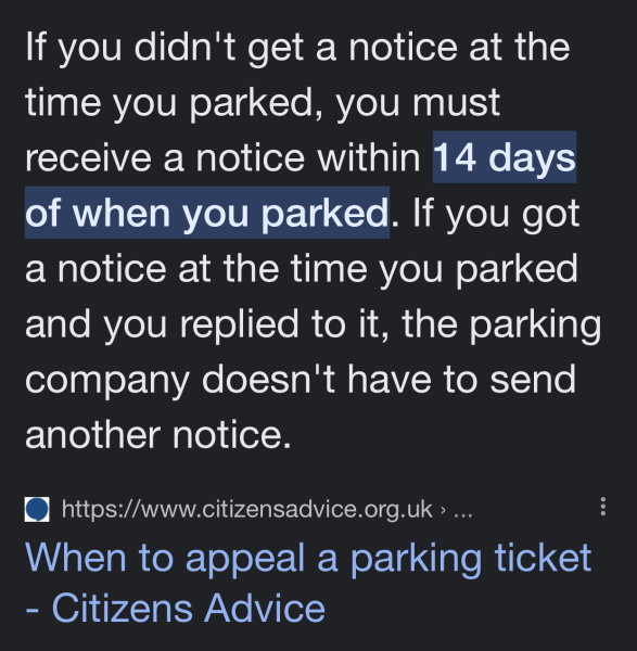 To appeal this parking fine? (With pics!)