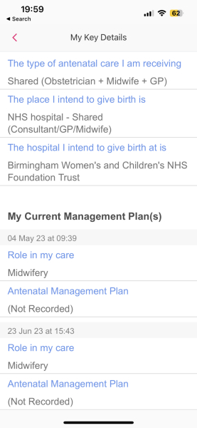 Badger notes and finding appointment notes