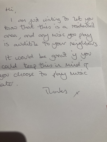 If you were currently on a hen weekend, what would you think if you’ve got this note…